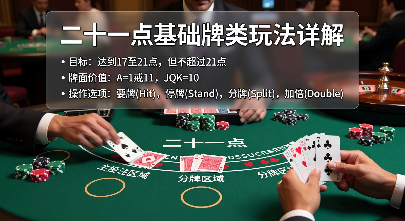 二十一点基础牌类规则策略指南